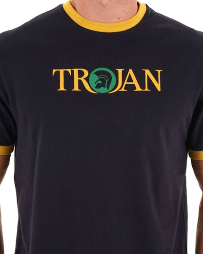 Trojan Helm Logo T-Shirt Marineblau