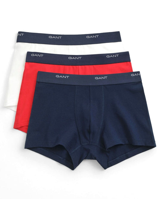 Gant 3 Pack Boxer Trunks Multi Colour