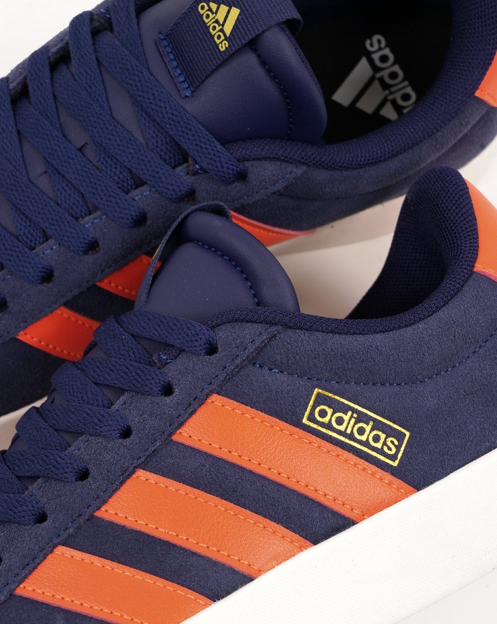 Adidas VL Court Trainers Dark Blue - Orange