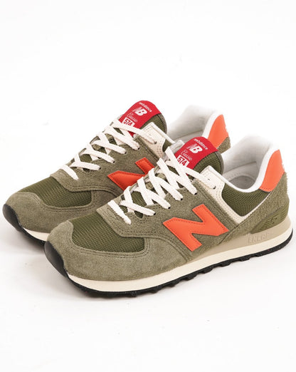 New Balance Classic 574 Sneaker Dunkel Olivin/Flare