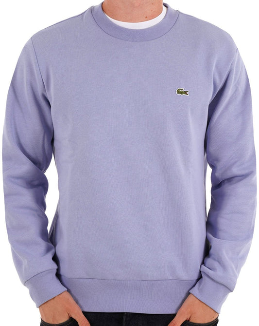 Lacoste Sweatshirt aus gebürsteter Baumwolle Flieder