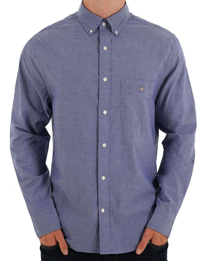 Gant Popeline-Hemd College Blue