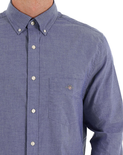 Gant Popeline-Hemd College Blue