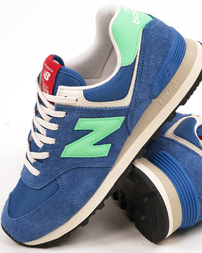 New Balance Classic 574 Sneaker Blau Limette