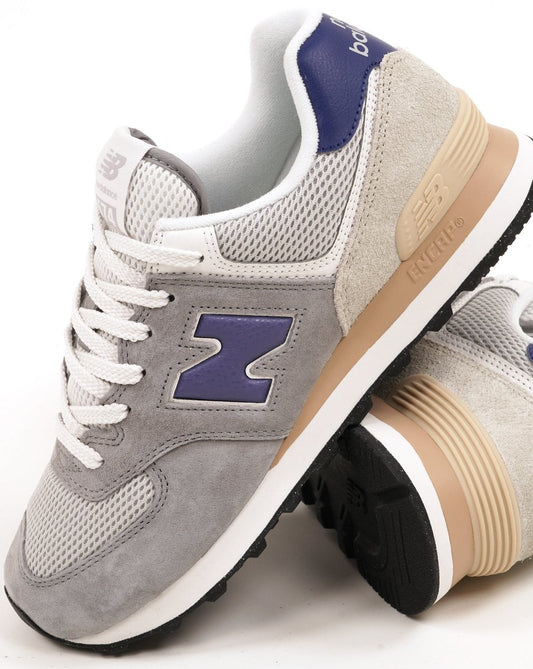 New Balance 574 Sneaker Schiefergrau/Lila