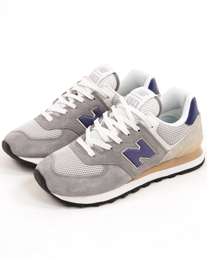 New Balance 574 Sneaker Schiefergrau/Lila