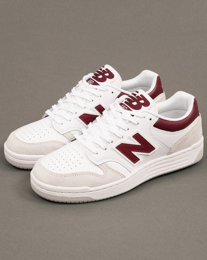 New Balance 480 Sneaker Weiß/Beige/Dunkelrot