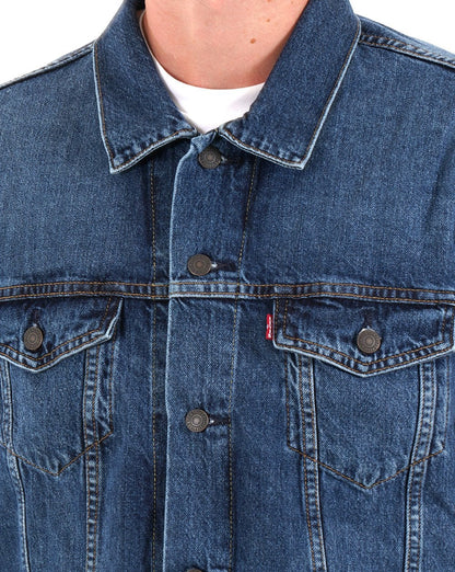 Levi's – Trucker-Jacke in Relaxed Fit, mittleres Indigo