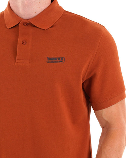 Barbour International Essential Polo Dark Gin
