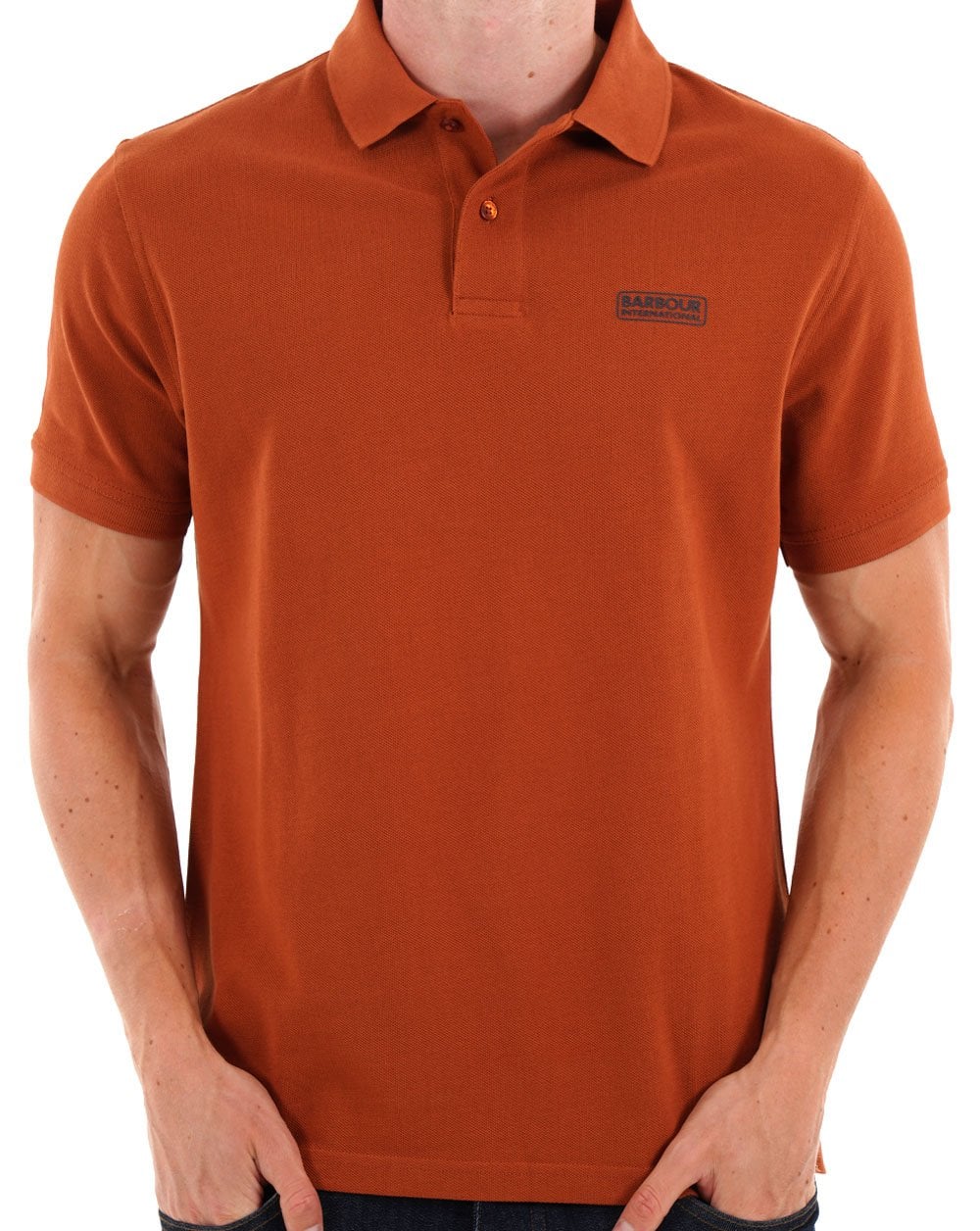 Barbour International Essential Polo Dark Gin