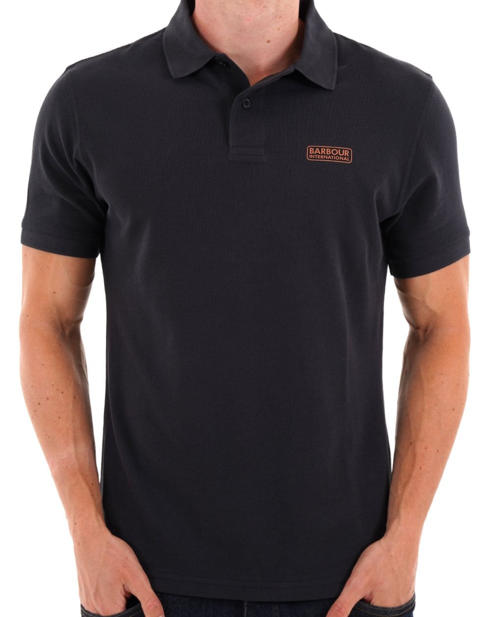 Barbour International Essential Poloshirt Dunkelmarine