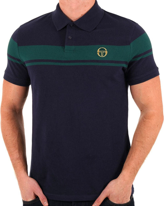 Sergio Tacchini Young Line Poloshirt Marineblau/Grün