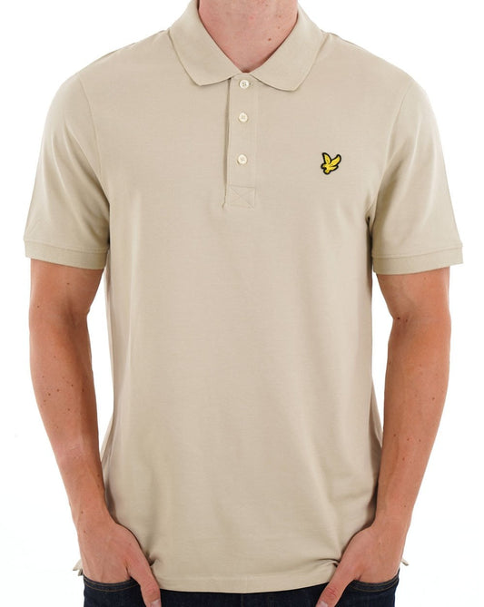 Lyle And Scott Lyle &amp; Scott – Schlichtes Poloshirt in Taupe