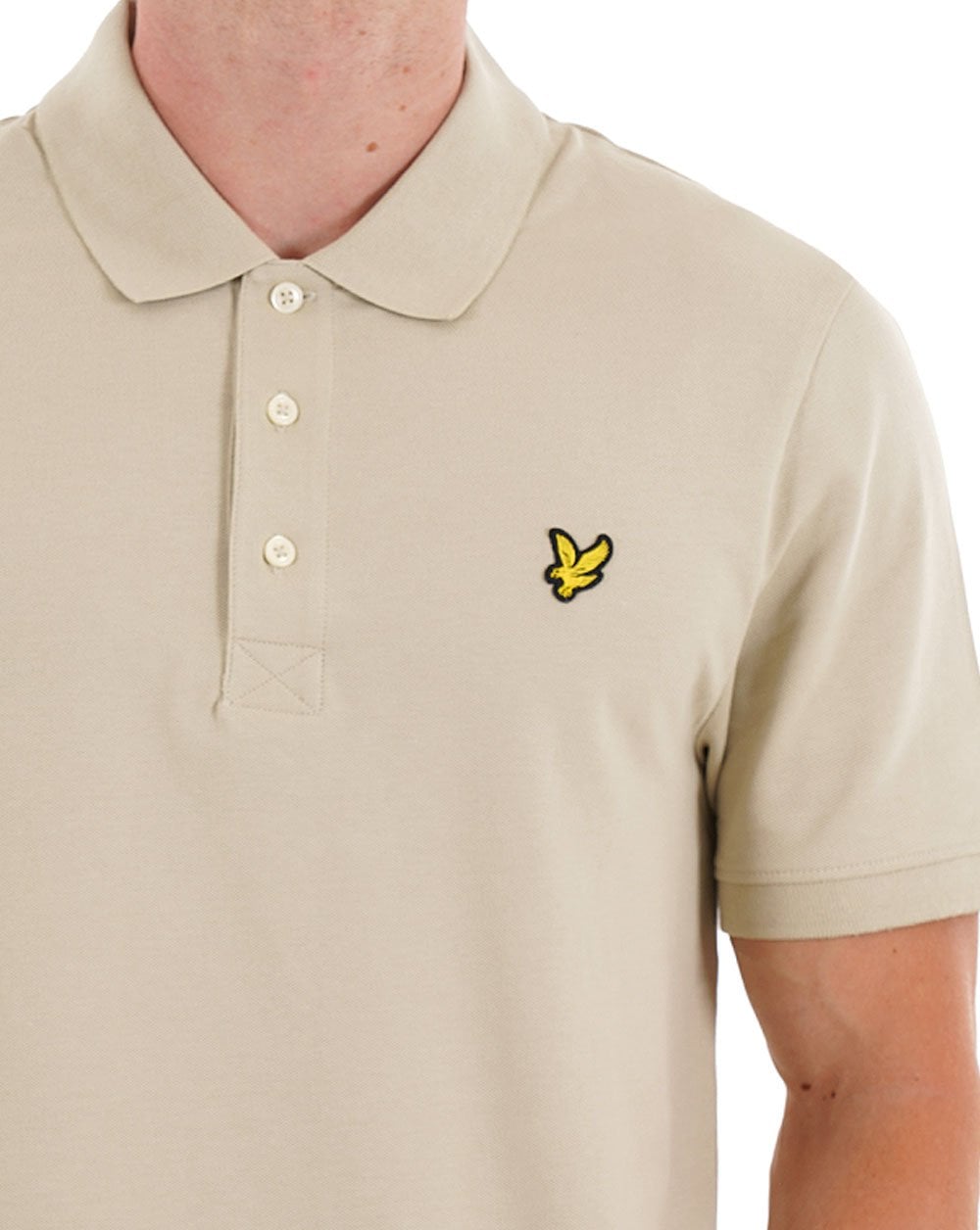 Lyle &amp; Scott – Schlichtes Poloshirt in Taupe