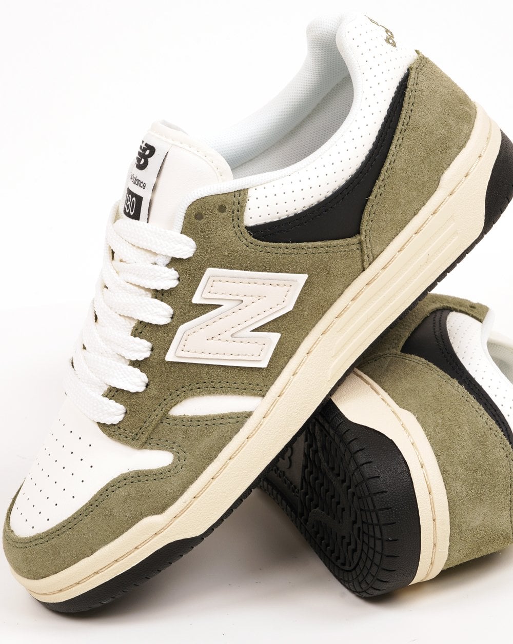 New Balance 480 Sneaker Dunkel Olivin/Meersalz