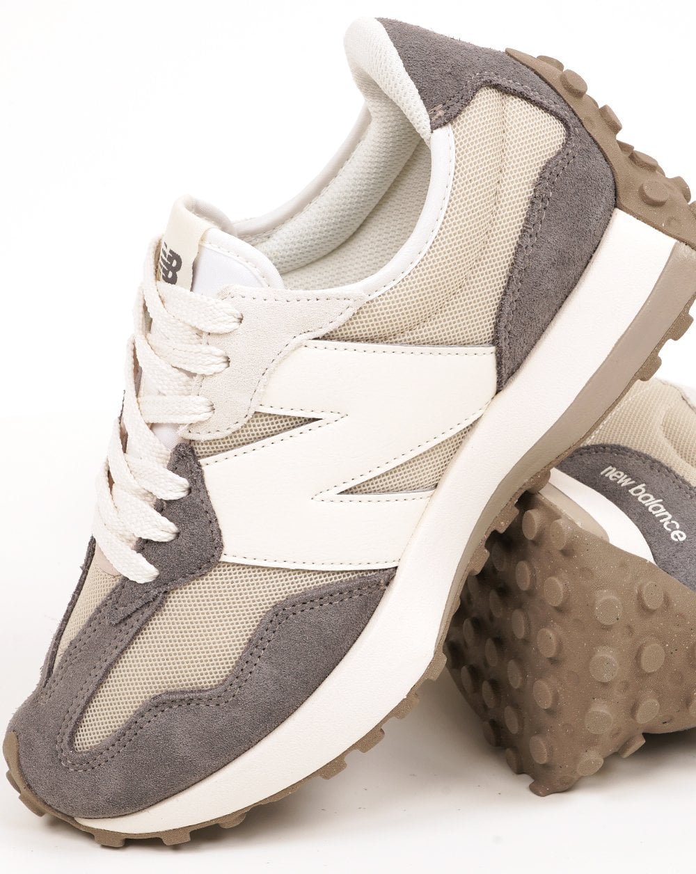 New Balance 327 Sneaker Castlerock/Weiß