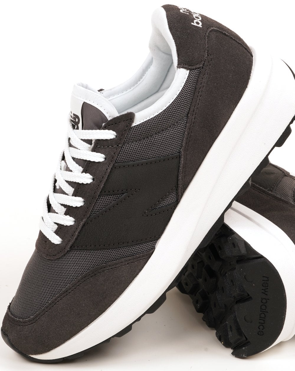 New Balance 370 Sneaker Schwarz Zement
