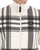 Trojan Oversized Print Check Track Top Ecru