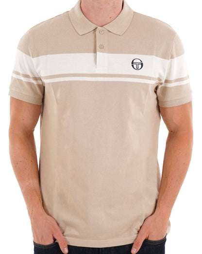 Sergio Tacchini Young Line Poloshirt Stone/Gardenia