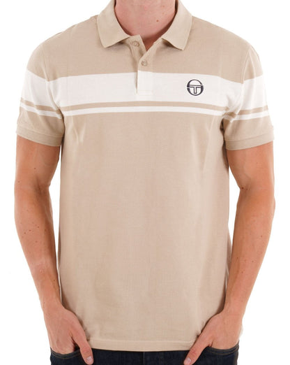 Sergio Tacchini Young Line Poloshirt Stone/Gardenia
