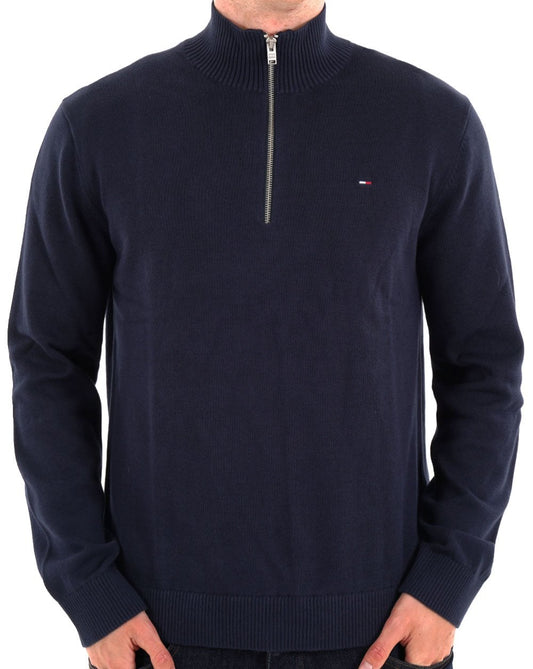 Tommy Jeans Tommy Jeans – Leichter 1/4-Strick in Dunkelmarineblau