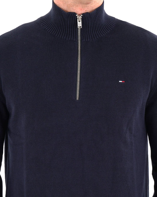 Tommy Jeans Tommy Jeans – Leichter 1/4-Strick in Dunkelmarineblau