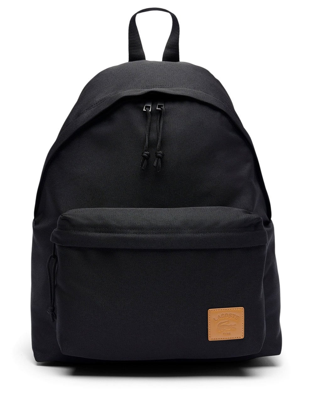 Lacoste – Rucksack mit Kroko-Patch in Schwarz
