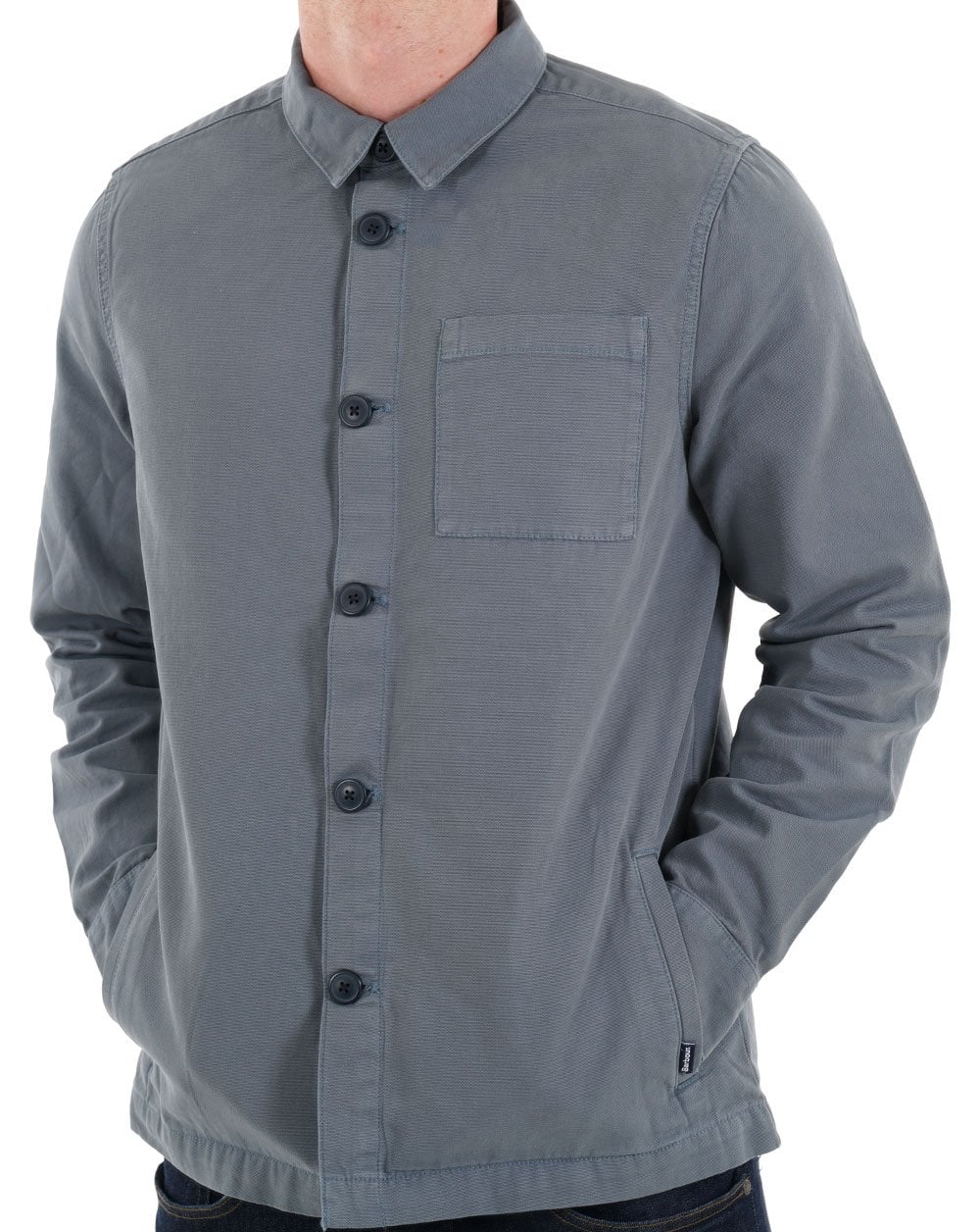 Barbour Überhemd aus gewaschener Baumwolle Bluestone