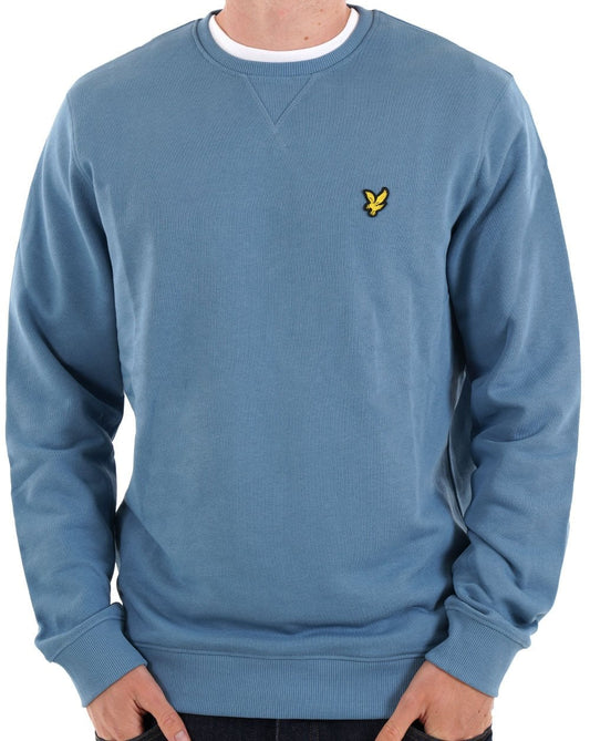 Lyle &amp; Scott Sweatshirt mit Rundhalsausschnitt, Ozeanhimmel