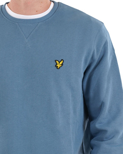 Lyle &amp; Scott Sweatshirt mit Rundhalsausschnitt, Ozeanhimmel