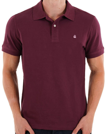 Benetton Poloshirt Burgund