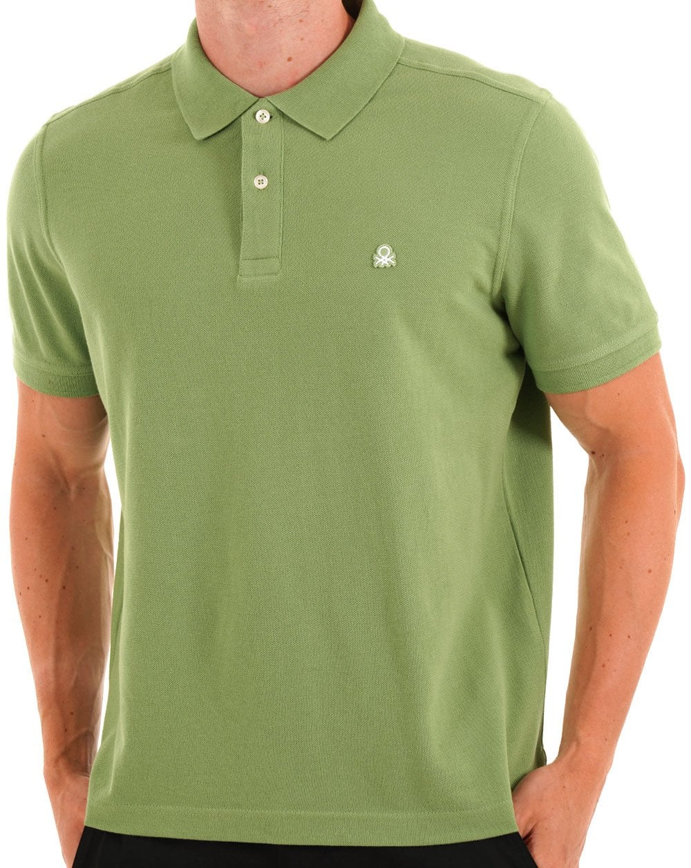 Benetton Poloshirt Soft Green