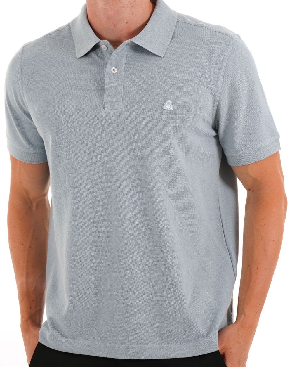 Benetton Poloshirt Soft Blue