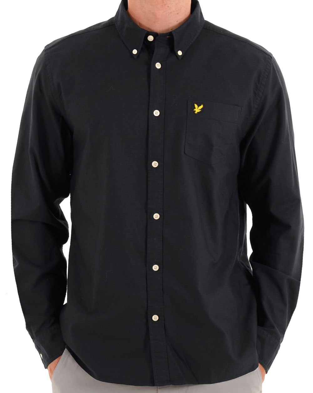 Lyle &amp; Scott Plain Oxford Shirt Dunkelmarine