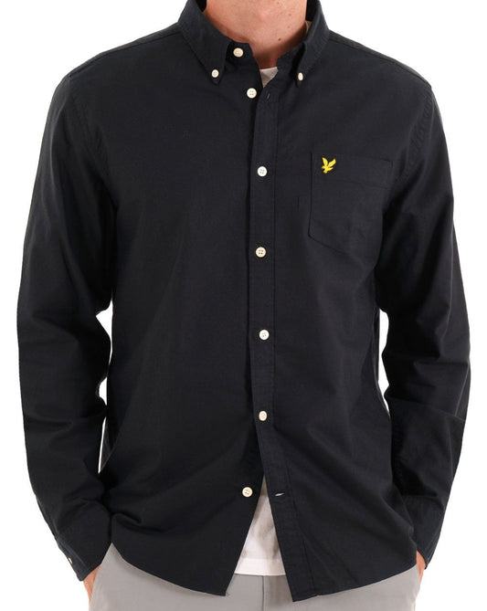 Lyle And Scott Lyle &amp; Scott Plain Oxford Shirt Dunkelmarine