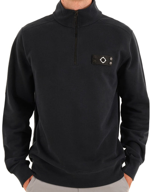 MA.STRUM Neo Quarter Zip Sweatshirt Ink Navy