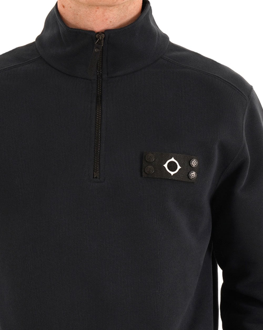 MA.STRUM Neo Quarter Zip Sweatshirt Ink Navy