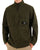 MA.STRUM Aerial Funnel Neck Overshirt Dark Green