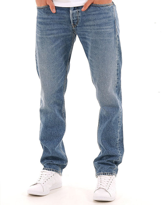Replay Grover Straight Fit Jeans Mittelblau