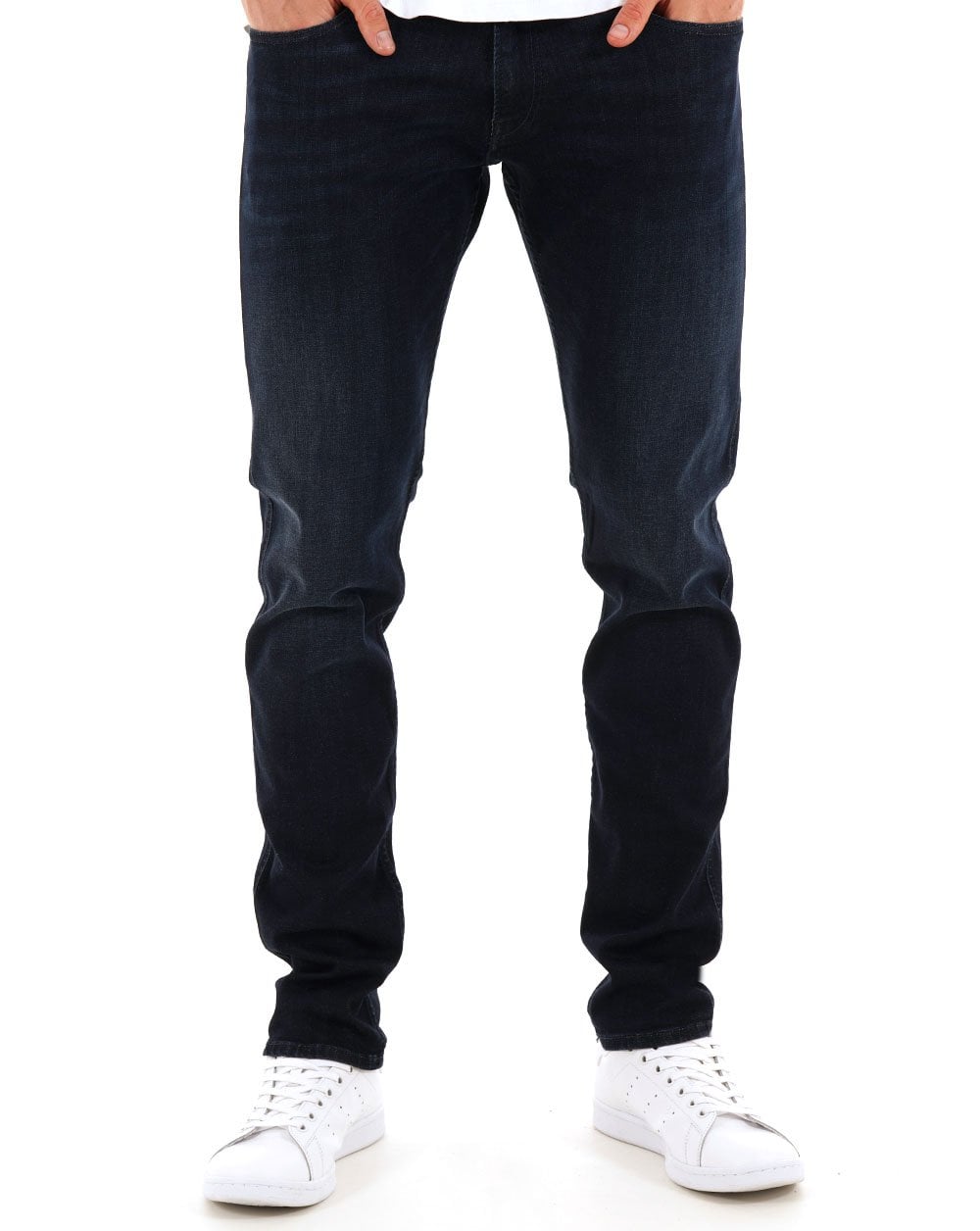 Replay – Anbass – Slim Fit Jeans in Dunkelblau
