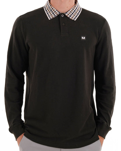 Weekend Offender Lindley LS Poloshirt Schwarz