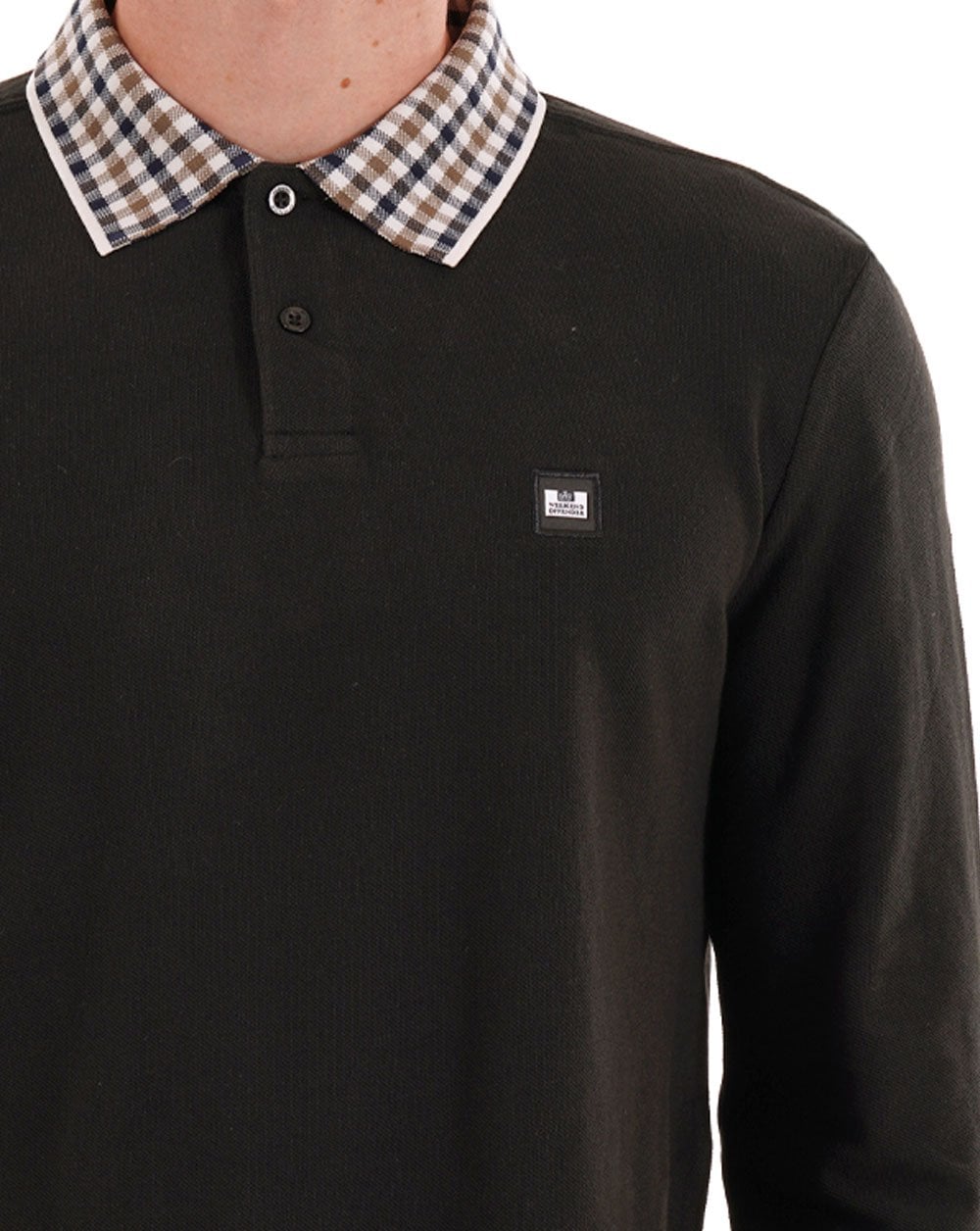 Weekend Offender Lindley LS Poloshirt Schwarz