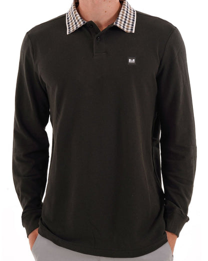 Weekend Offender Lindley LS Poloshirt Schwarz