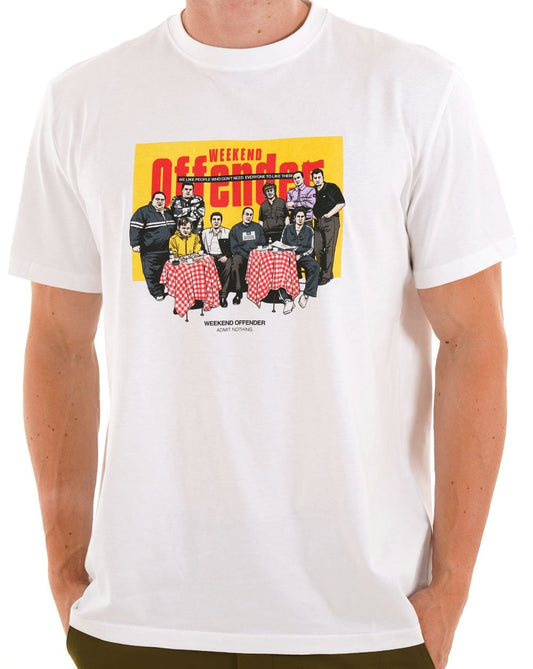 Weekend Offender Weekend Offender Satriale's T-Shirt Weiß