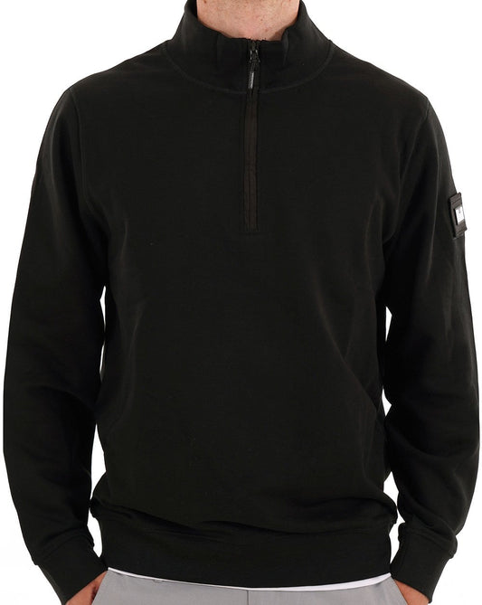 Weekend Offender Weekend Offender Kraviz 1/2 Zip Sweat Schwarz