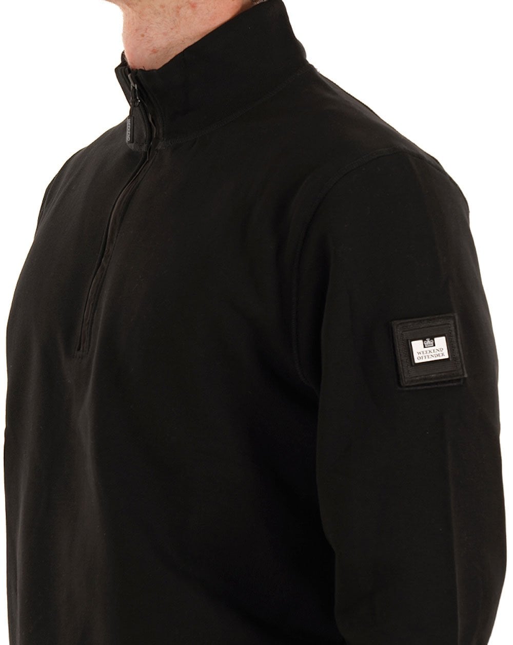 Weekend Offender Kraviz 1/2 Zip Sweat Schwarz