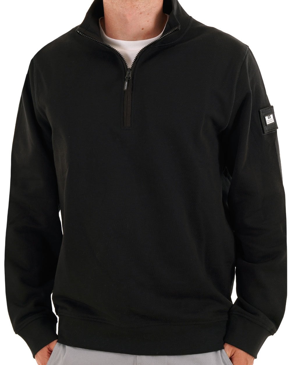 Weekend Offender Kraviz 1/2 Zip Sweat Schwarz