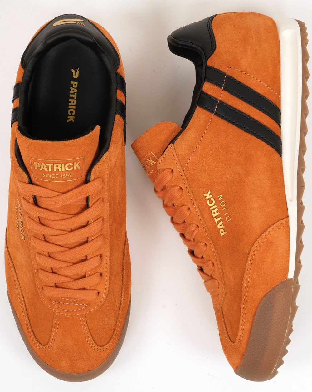 Patrick Dijon Sneaker Orange/Schwarz