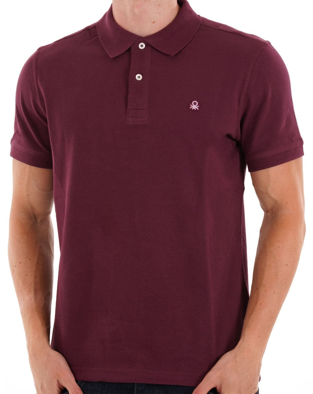 Benetton Poloshirt Burgund