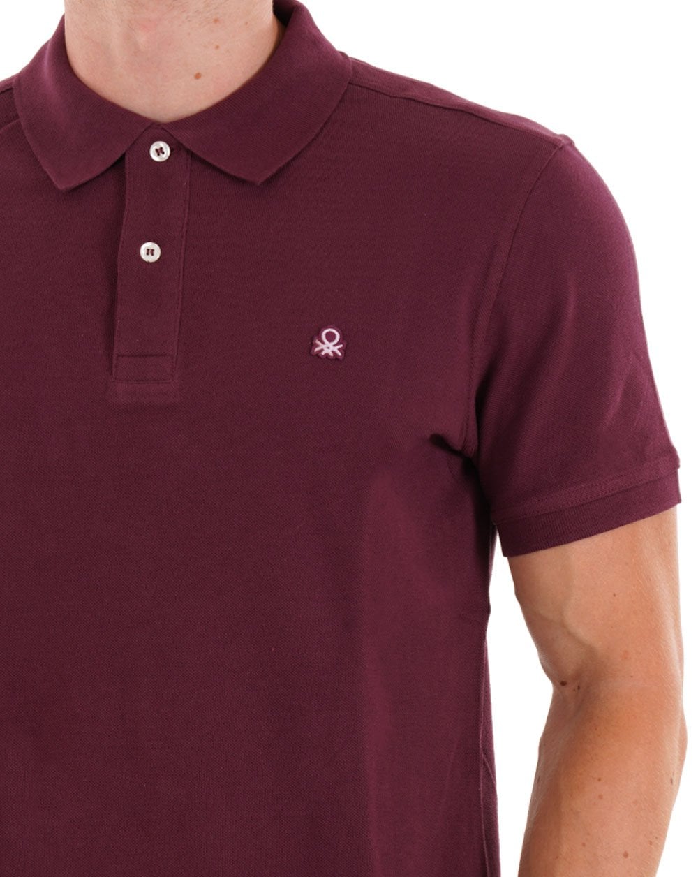 Benetton Poloshirt Burgund
